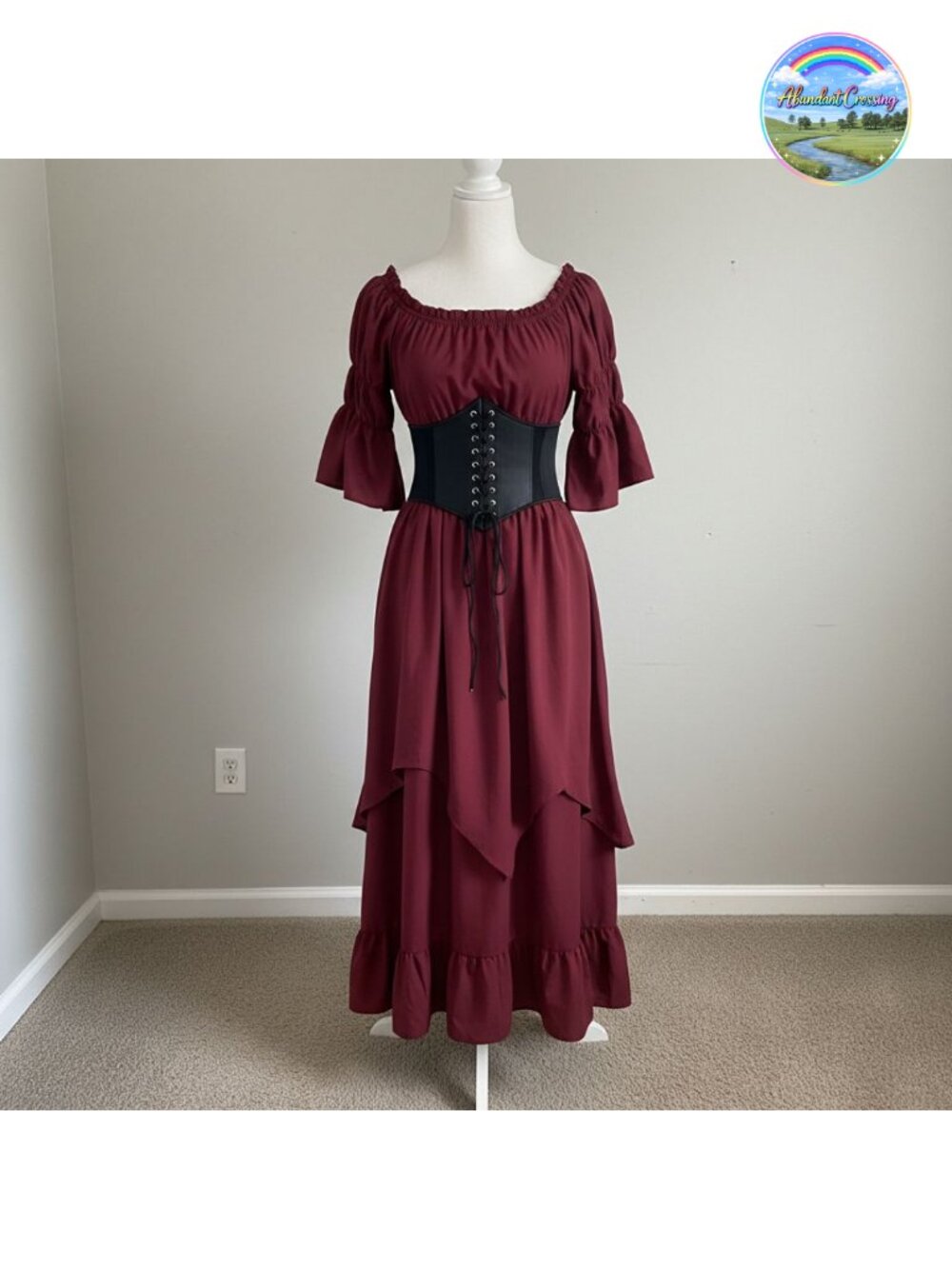 Renaissance Dress Women Medieval Costume Gothic Witch Victorian